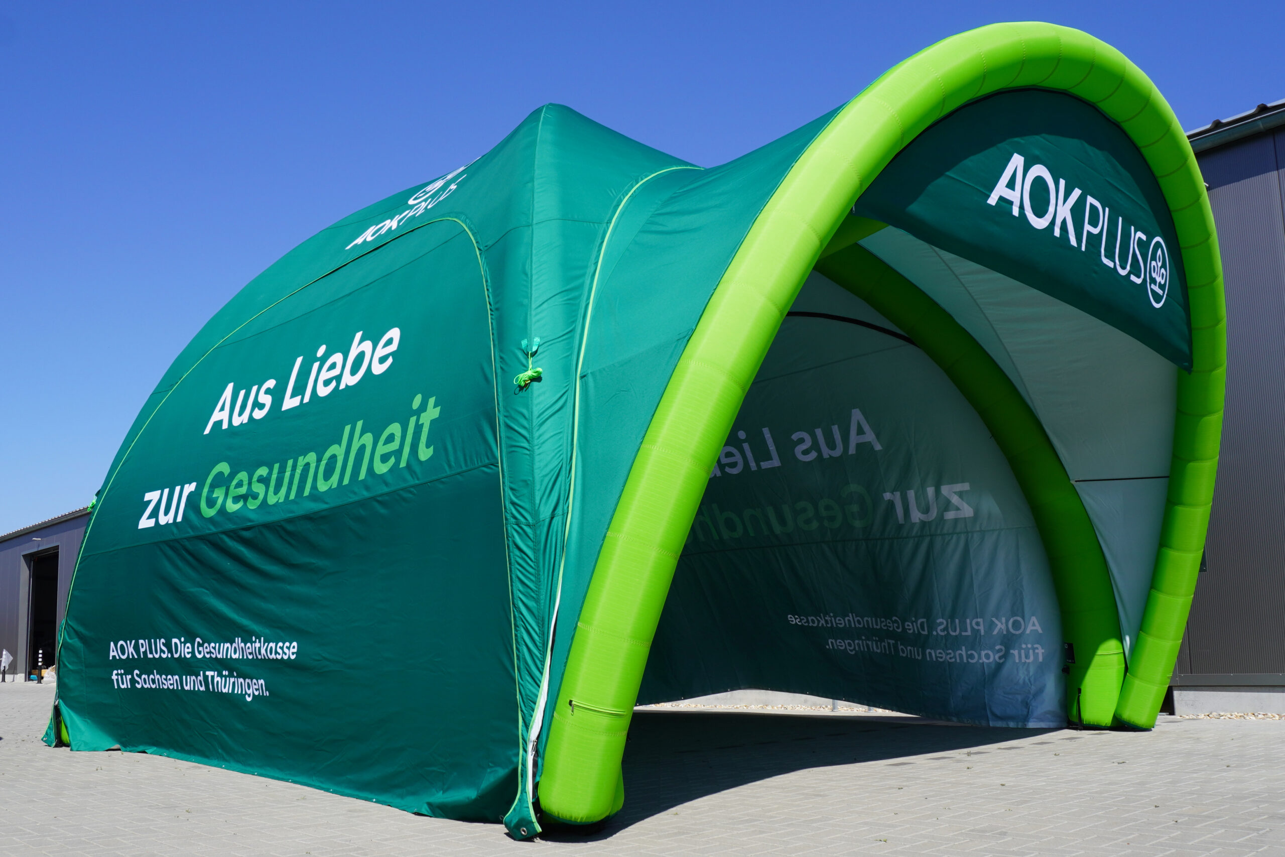 AOK AirDome von eventwerk. mieten Veranstaltungen jeder Art, Großveranstaltungen, Firmenfeste, uvm.